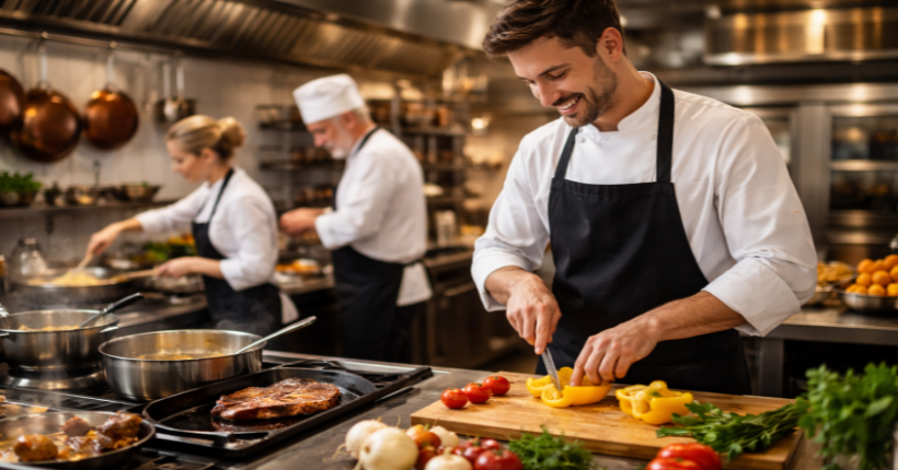 Grundtechniken der Speiseherstellung bei der Lebensmittelzubereitung