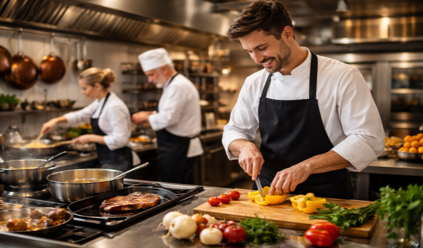 Grundtechniken der Speiseherstellung bei der Lebensmittelzubereitung