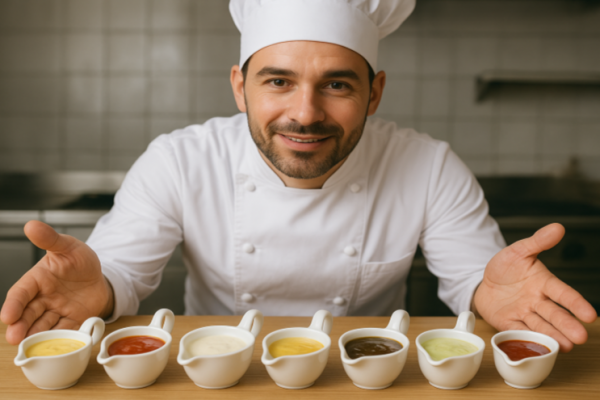 Klassische Sauce als Grundlage vieler Gerichte in der Küche