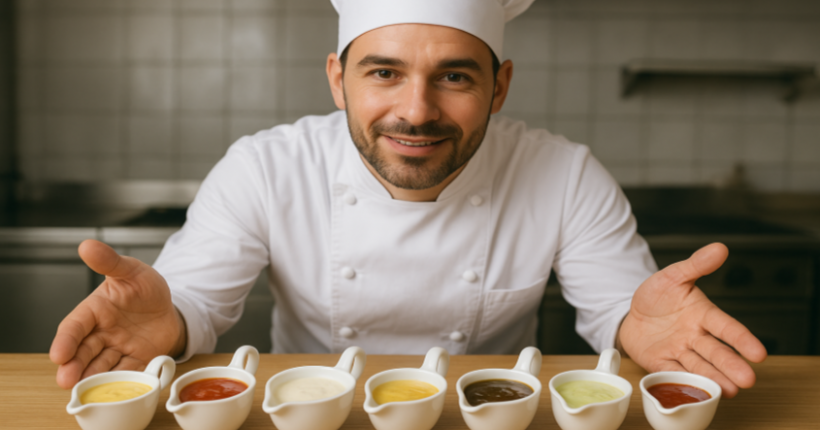 Klassische Sauce als Grundlage vieler Gerichte in der Küche