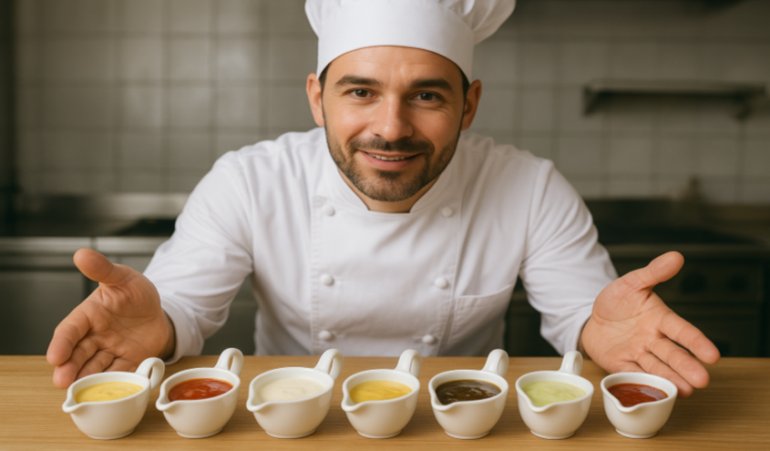 Klassische Sauce als Grundlage vieler Gerichte in der Küche