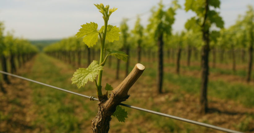 Zapfschnitt am Rebstock