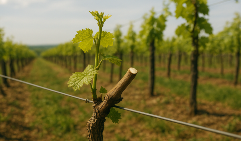 Zapfschnitt am Rebstock