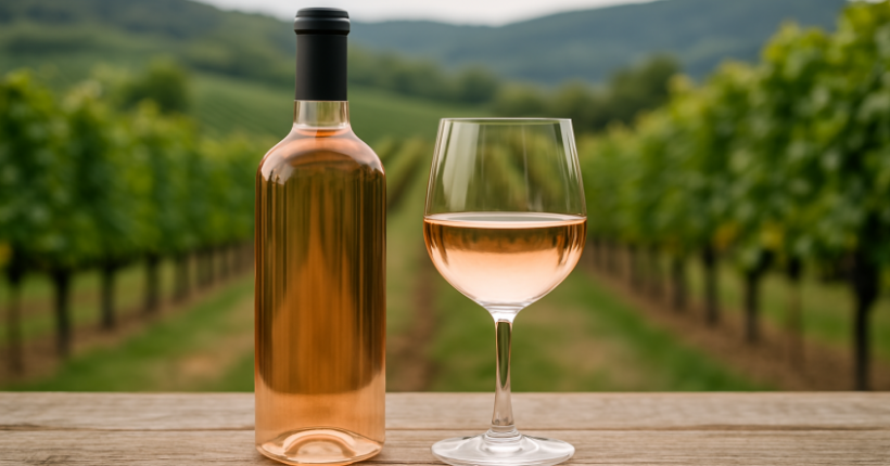 Glas Blanc de Noir Wein