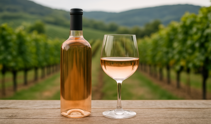 Glas Blanc de Noir Wein